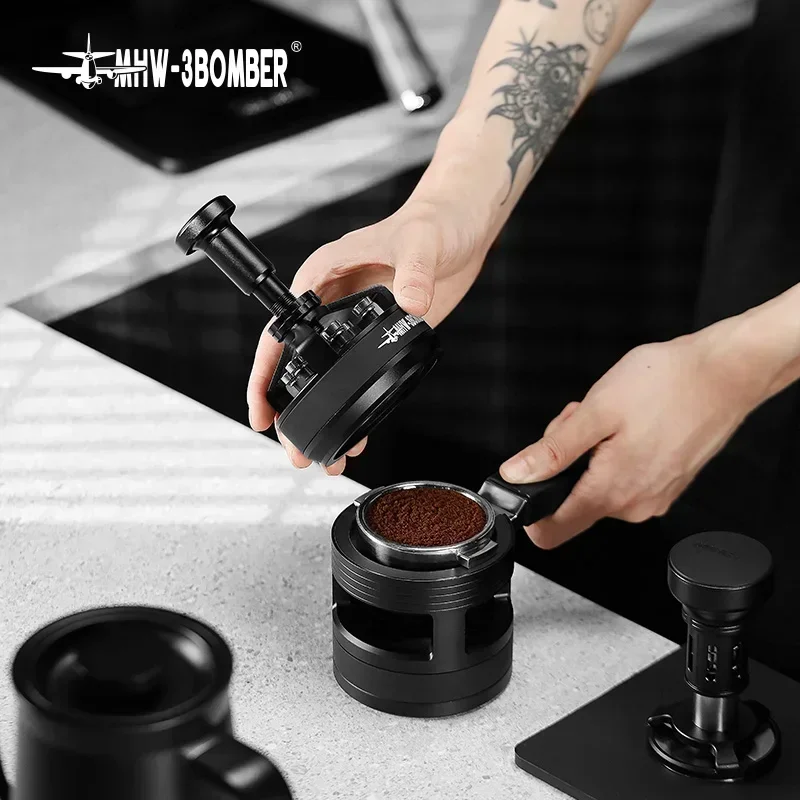 

IN Stock Mhw-3bomber 58mm Wdt Distribution Tool 14 Needles Adjustable Espresso Stirrer Distributor Coffee Tools Accessories