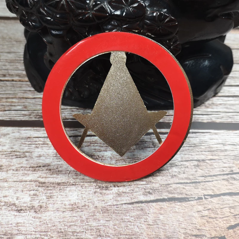 Masonic Car Badge Emblem Mason Freemason BCM 1 ANCIENT FREE AND ACCEPTED MASONS Exquisite Paint Technique Personality Decoration