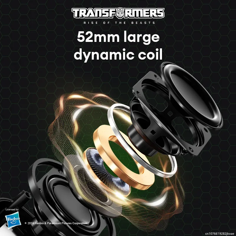 New TRANSFORMERS TF-Y09 Speaker Wireless Bluetooth 5.4 TWS Dual Machine Interconnection Loudspeaker 52mm Dynamic Coil Voice Box