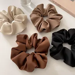 Opaski na eleganckie kobiece włosy Chouchou satynowe Scrunchies gumki do włosów opaski Tiara Cabelo Feminino Accesorios Para El Cabello