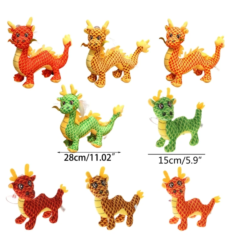 Soft Dragon Children and Playing Toy Home Decorations Kids Gift ies Animal 4 Color