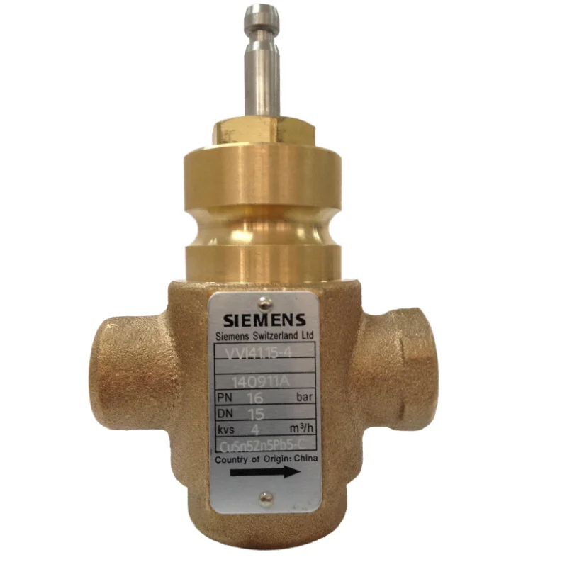 

2-портовые бронзовые седловидные клапаны, PN16 VVI41.15 с системой управления внутренними резьбовыми соединениями