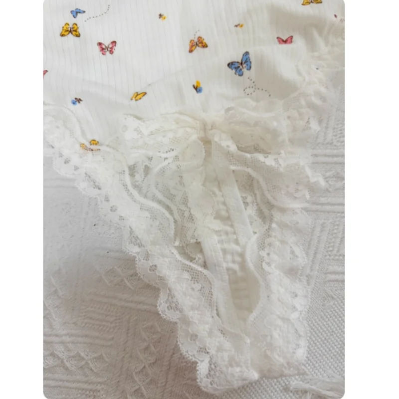 ABDL Sissy ﻿Little Butterfly Strap Jumpsuit Adult Baby Men Convex Pouch Onesie Hollow Out Crotch Bodysuit Crossdressing RolePlay