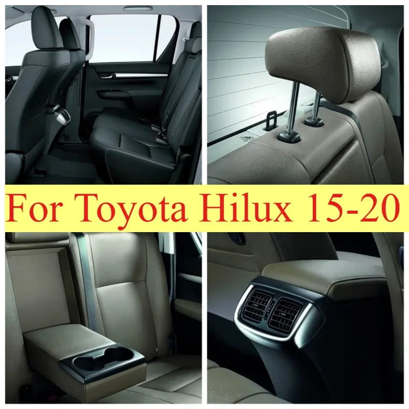 Подходит для Toyota Hilux 2015-2020. Чехлы на сиденья из веганской кожи для 5 передних сидений.