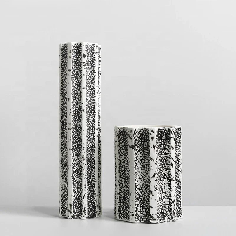 

Modern home decoration accessories white vases for home decor artificial flower vase