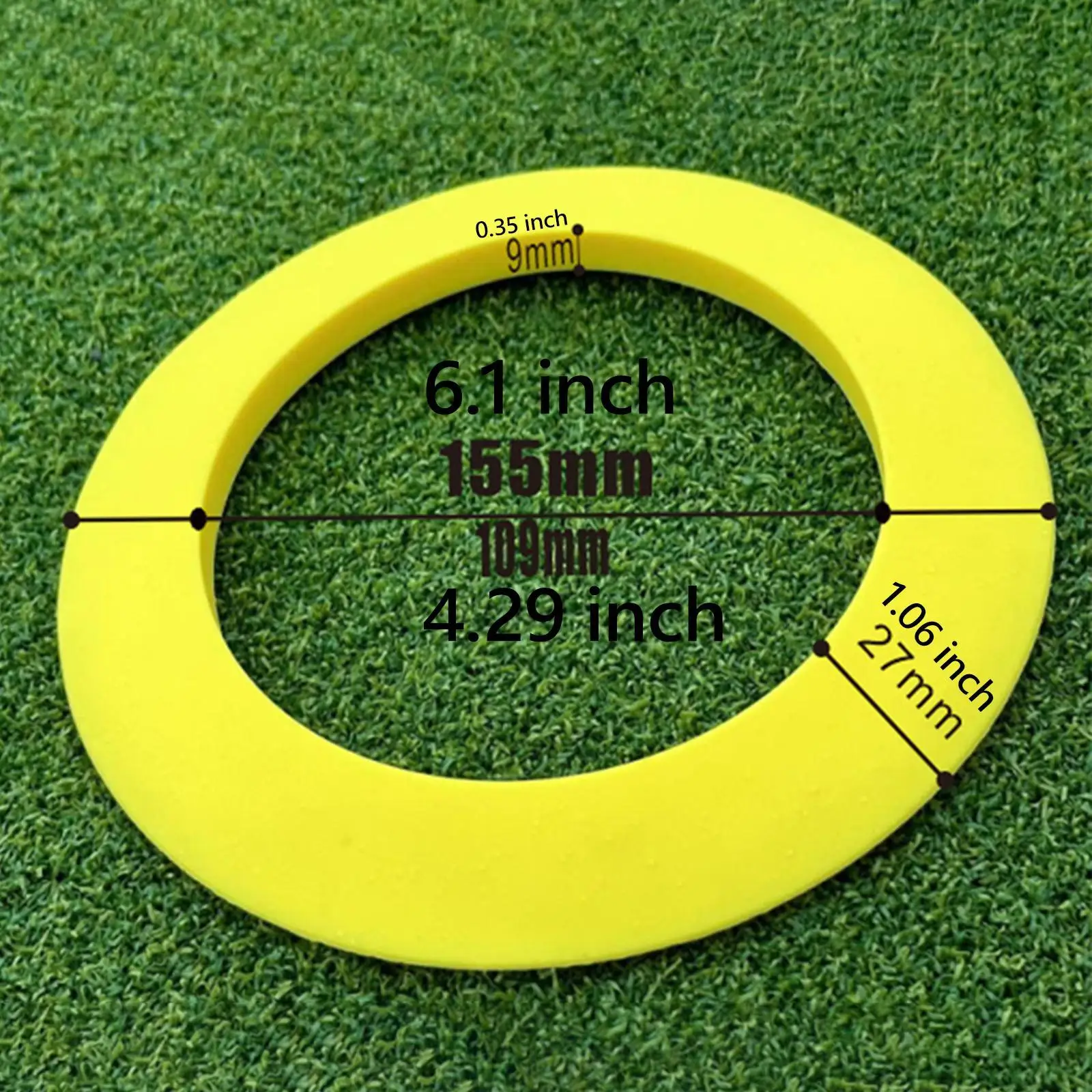 

Golf Putting Training Hole Cup Portable Silicone Flexible Practice Ring for Indoor Outdoor Game Backyard Garden Office