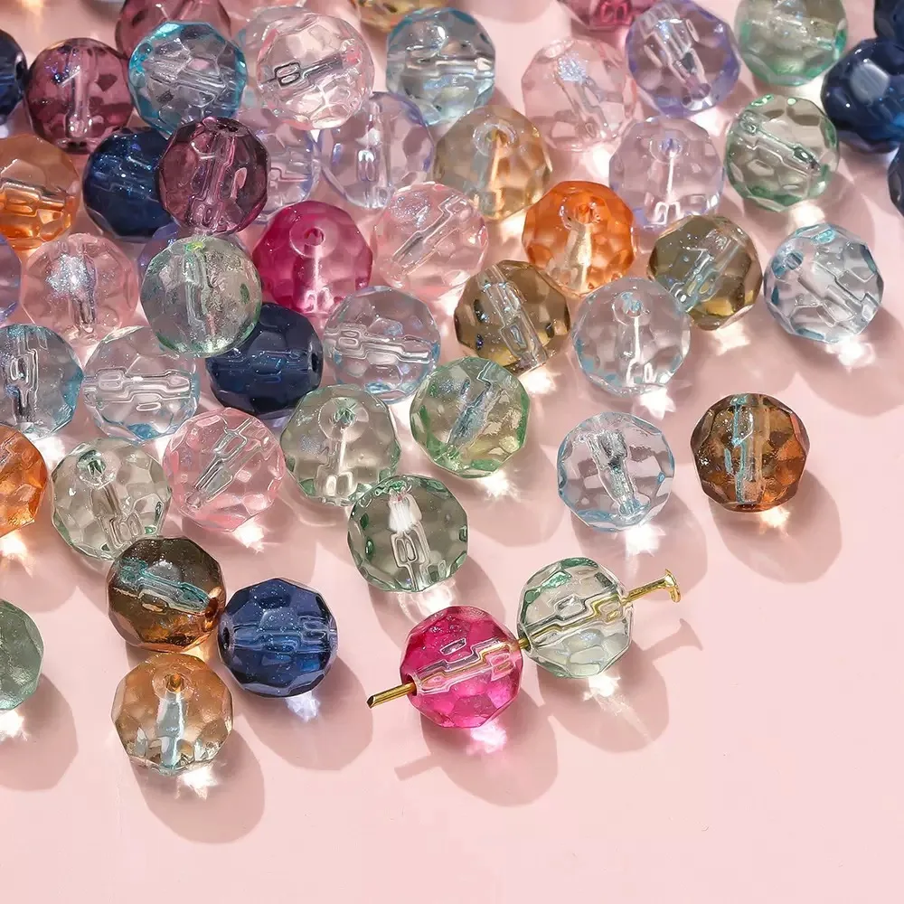 New10mm High Quality Austria Round Faceted Colorful Crystal Glass Loose Spacer Beads for Jewelry Making Diy Handmade Bracelet