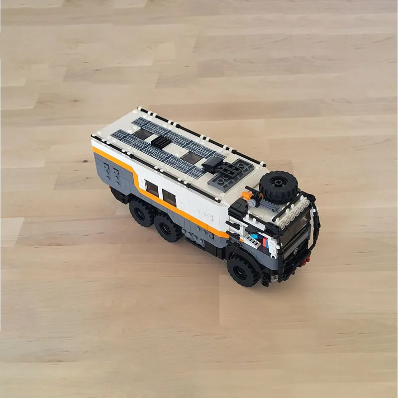 1141 pièces Moc ville voiture 6x6 expédition voiture tout-terrain véhicule modèle bricolage assemblage bloc de construction jouets cadeau d'anniversaire pour enfants