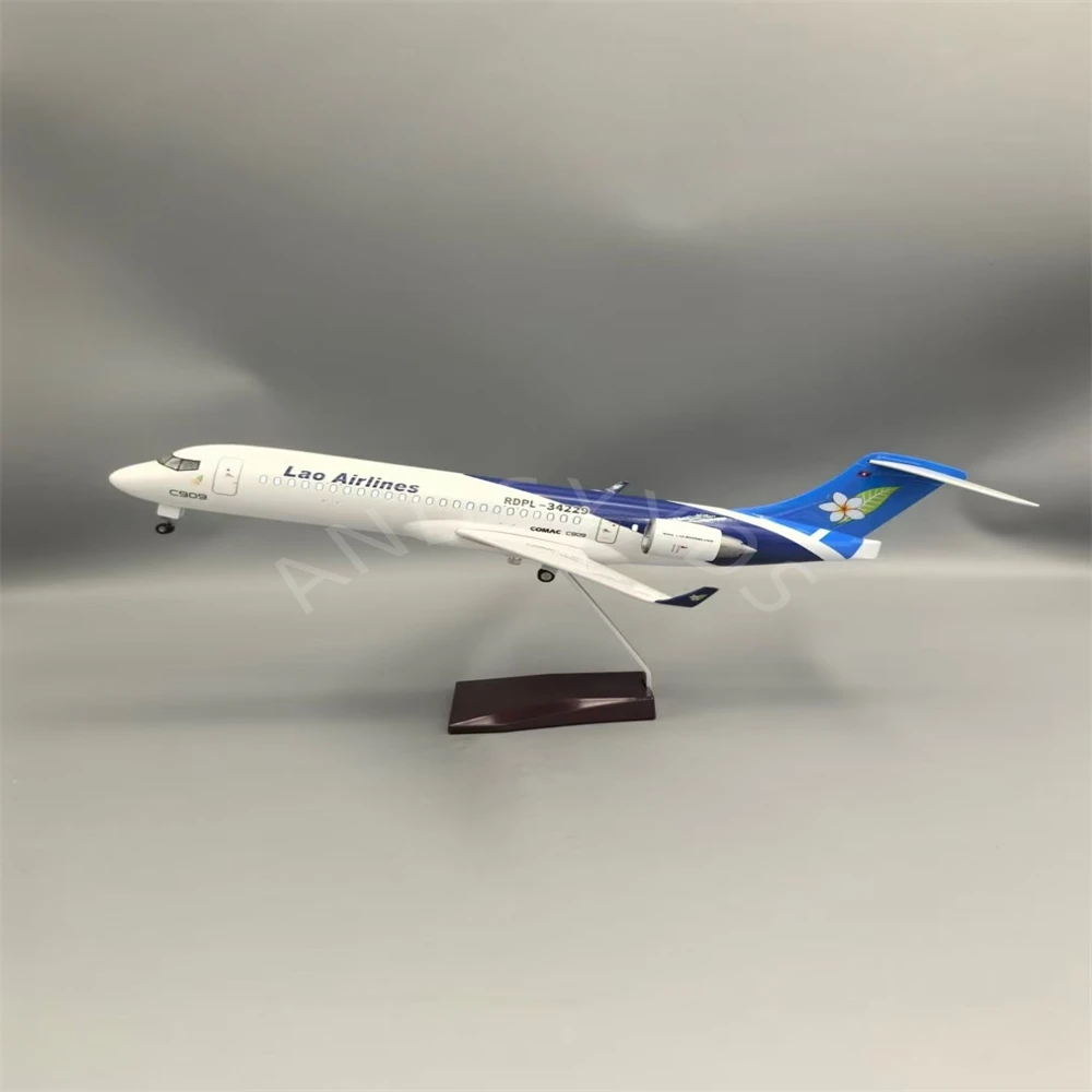نموذج طائرة طبق الاصل 47.5 سنتيمتر طائرة الراتنج لعبة C909 لاو الخطوط الجوية المواد 1:70 نماذج الطيران هدية لعب الأطفال الأولاد جمع