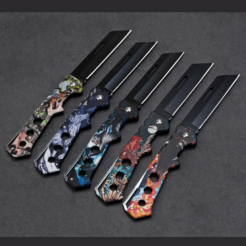 2024 new high-end 1 sharp folding knife, EDC portable mini pocket knife, cool outdoor camping portable survival knife