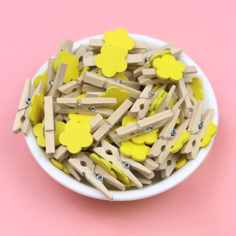 50 ชิ้นคลิปไม้ขนาดเล็กมัลติฟังก์ชั่นที่ใช้งานได้