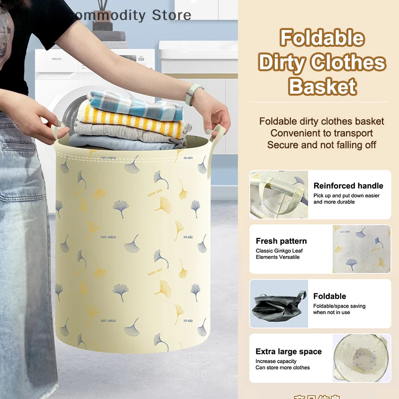 Cesta para ropa sucia, cesta para la colada portátil para juguetes, cubo de almacenamiento de ropa, organizador de lavandería impermeable, 1 ud.