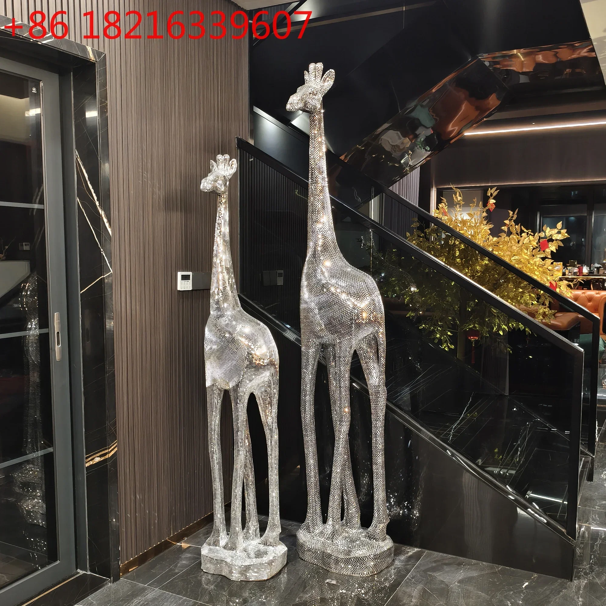TAO FRP sculpture kindergarten shopping mall Internet celebrity restaurant clock in Meichen decoration big ornament