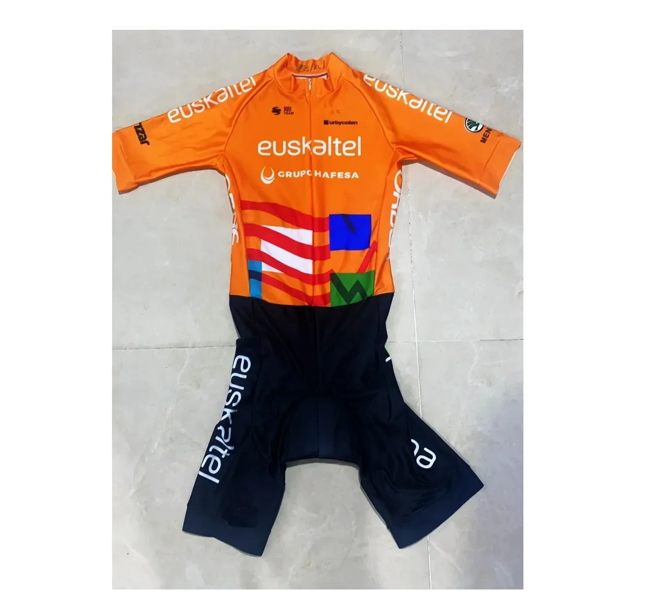 LASER CUT Skinsuit 2024 EUSKALTEL TEAM Bodysuit SHORT Cycling Jersey Bike Bicycle Clothing Maillot Ropa Ciclismo