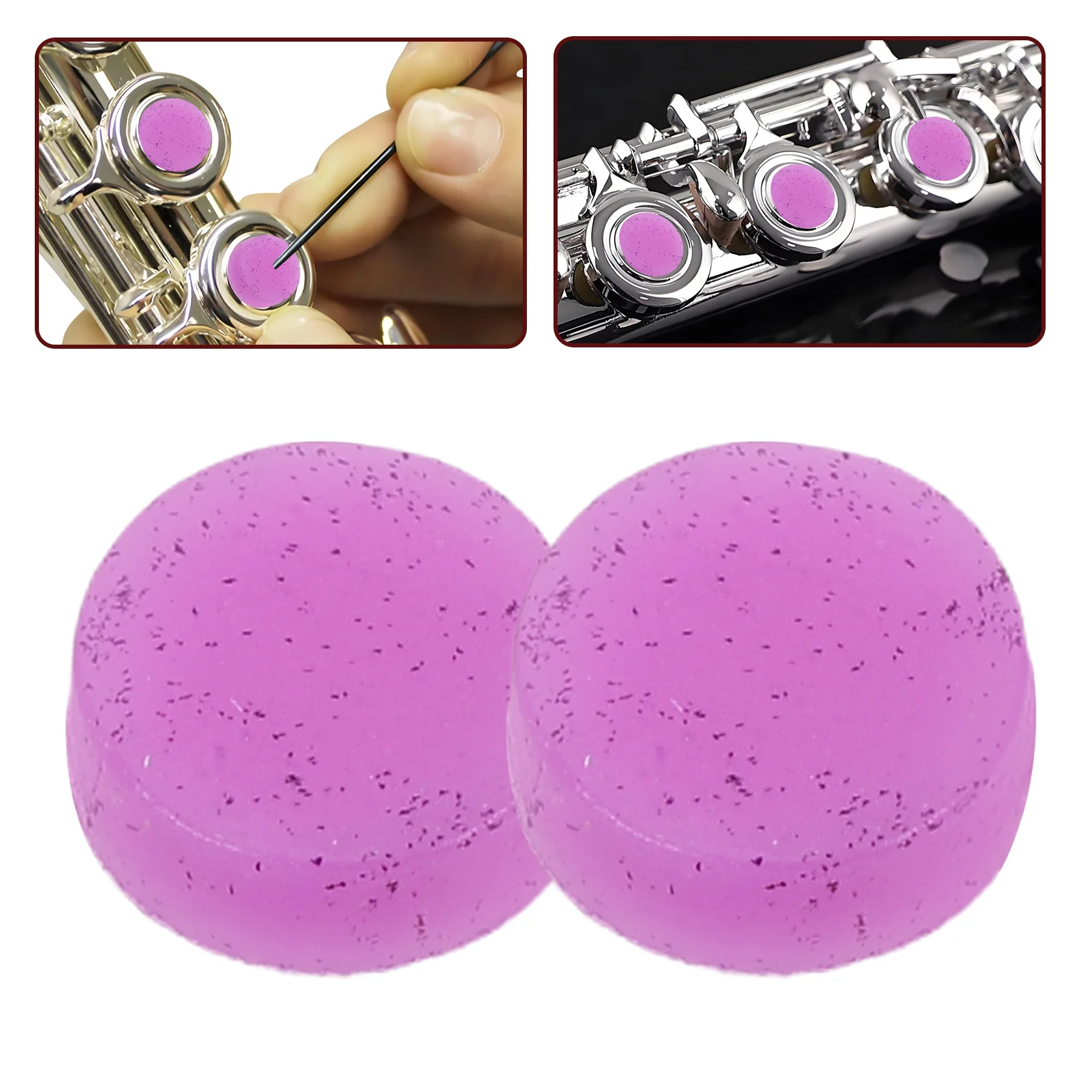 

20Pcs Silicone Flute Plugs Open Hole Repair Accessories for Musicians Students Durable Lightweight Universal Fit