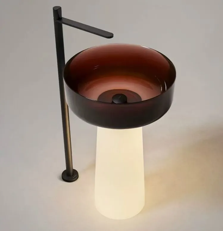 Floor Standing Column Composite Bathroom Pedestal Sink Hand Washing Basin Cast Resin Stone Freestanding Solid Su  ace Washbasin