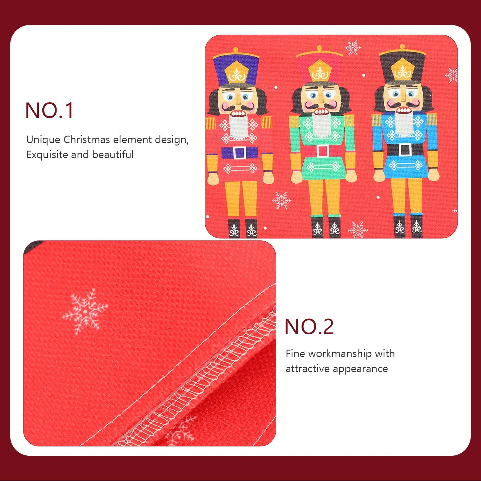 

Christmas Dinner Table Runner Nutcracker Soldier Xmas Decorative Tablecloth Festival Home Party Ornament Xmas Table Runner