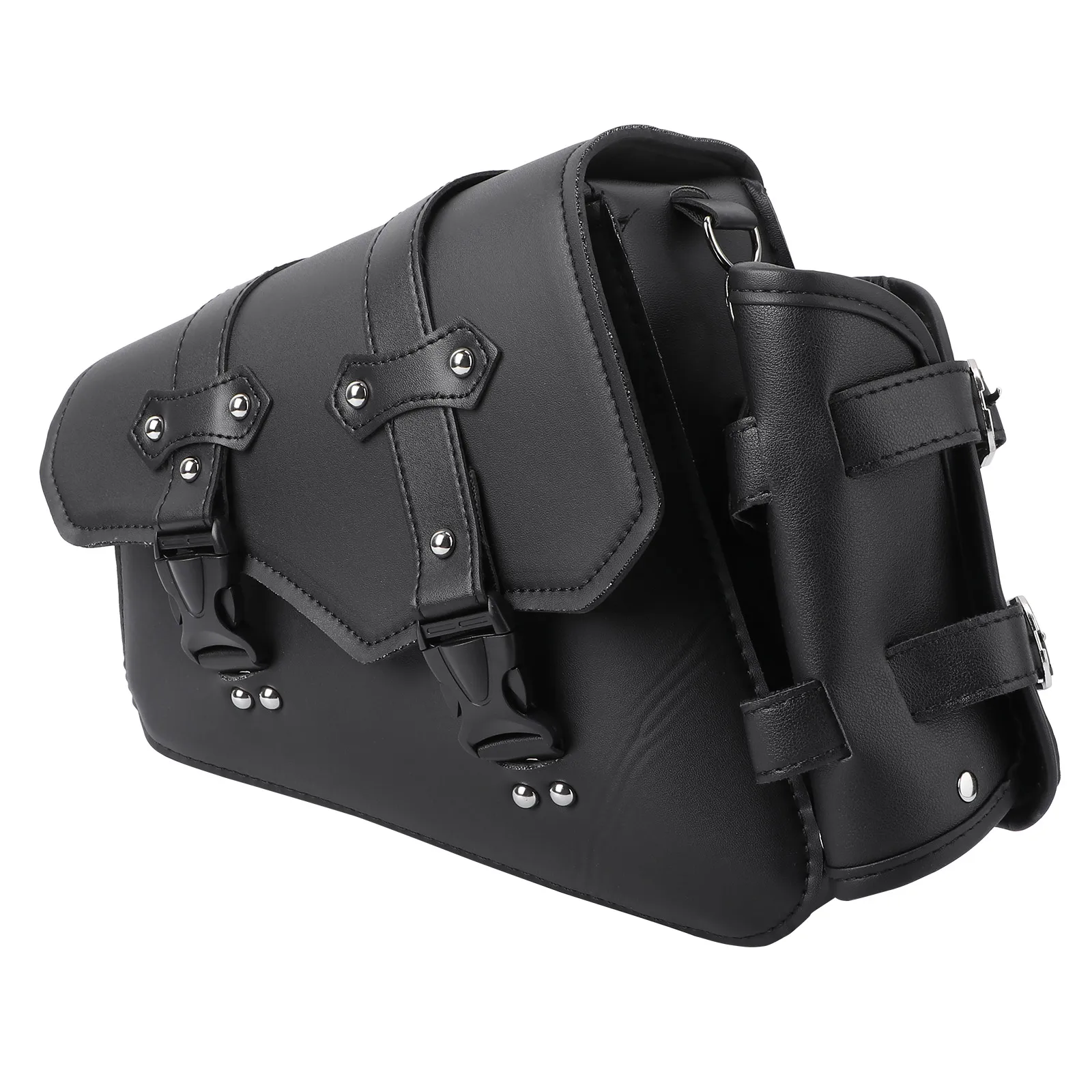 

Motorcycle Side Bag Large Capacity PU Material Swingarm Saddlebag Tool Case Bike Accessories Travel Storage Solution