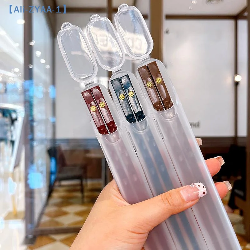 【ZYAA-1】Portable Japanese Chinese Chopsticks Sushi Non-slip Sticks Reusable Korean Chopsticks Set Healthy Alloy Tableware Set