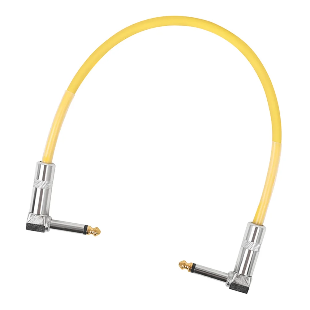 

6.35Mm Copper Core Low Noise Instrument Audio Cable Electric Guitar Pedal Board Patch Cords Pvc Shielded Durable Pedal Cables