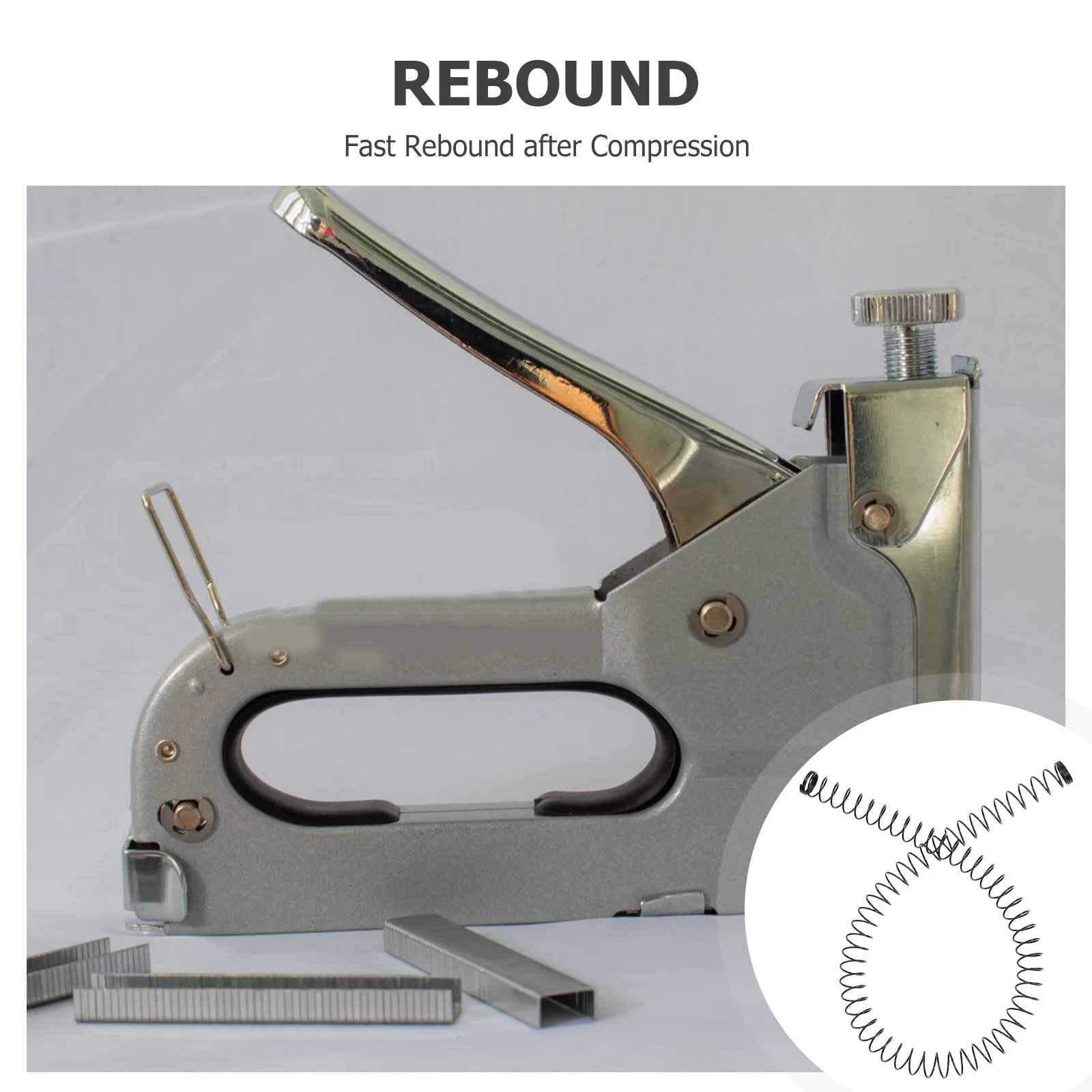 

5Pcs Carbon Steel Pusher Springs for Nailer Reliable Strong Metal Springs No More Misfires Nailer Supplies