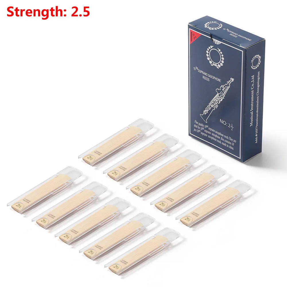 Saxophone Reeds 10 Pcs Strength 2 0 2 5 3 0 Achieve Your Best Performance Quick Response Excellent Pitch Stability