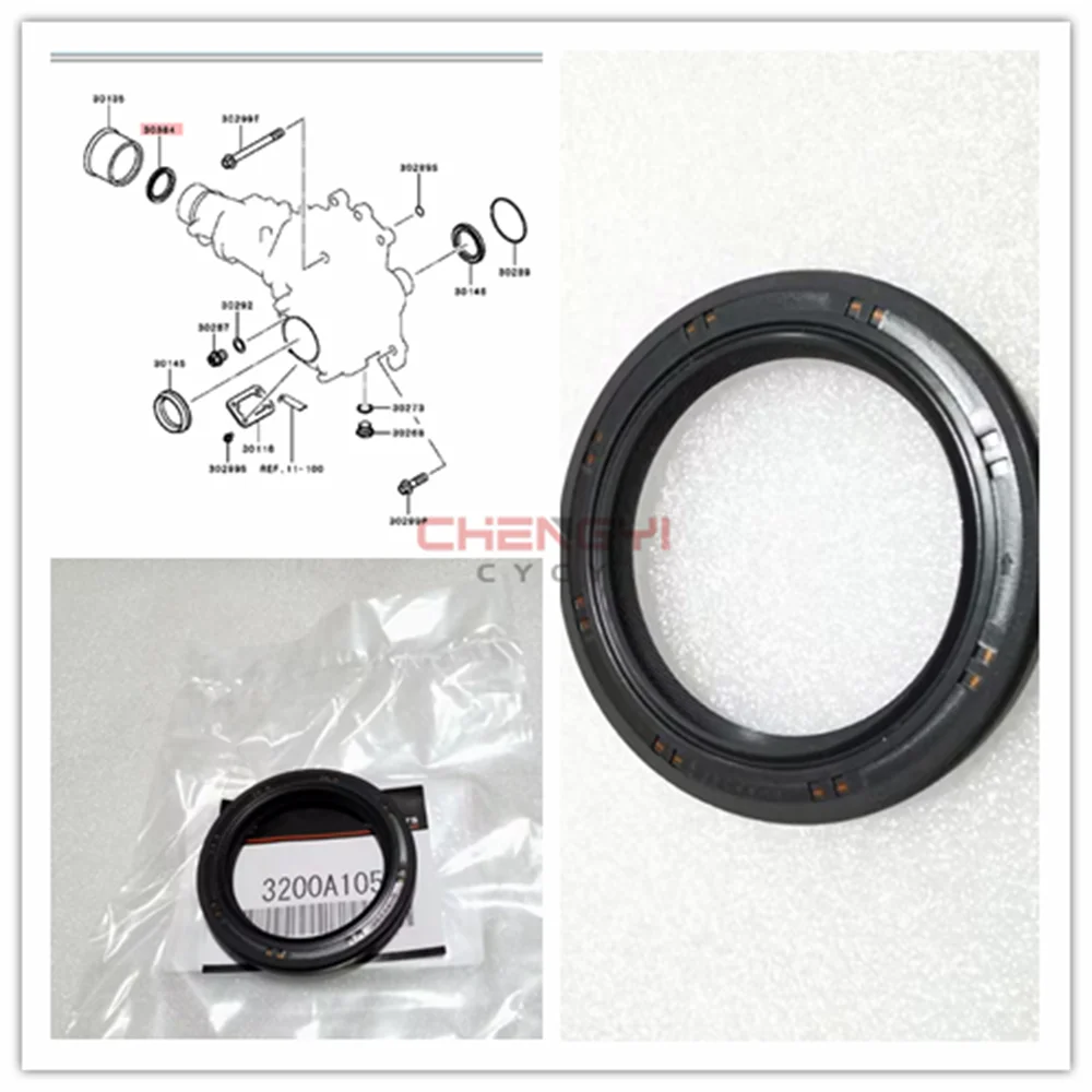 

Transfer Case Rear Oil Seal (Connected To Transmission Shaft) For Outlander CW4W CW5W CW6W GA2W GF7W GF8W 3200A105 BH6628E