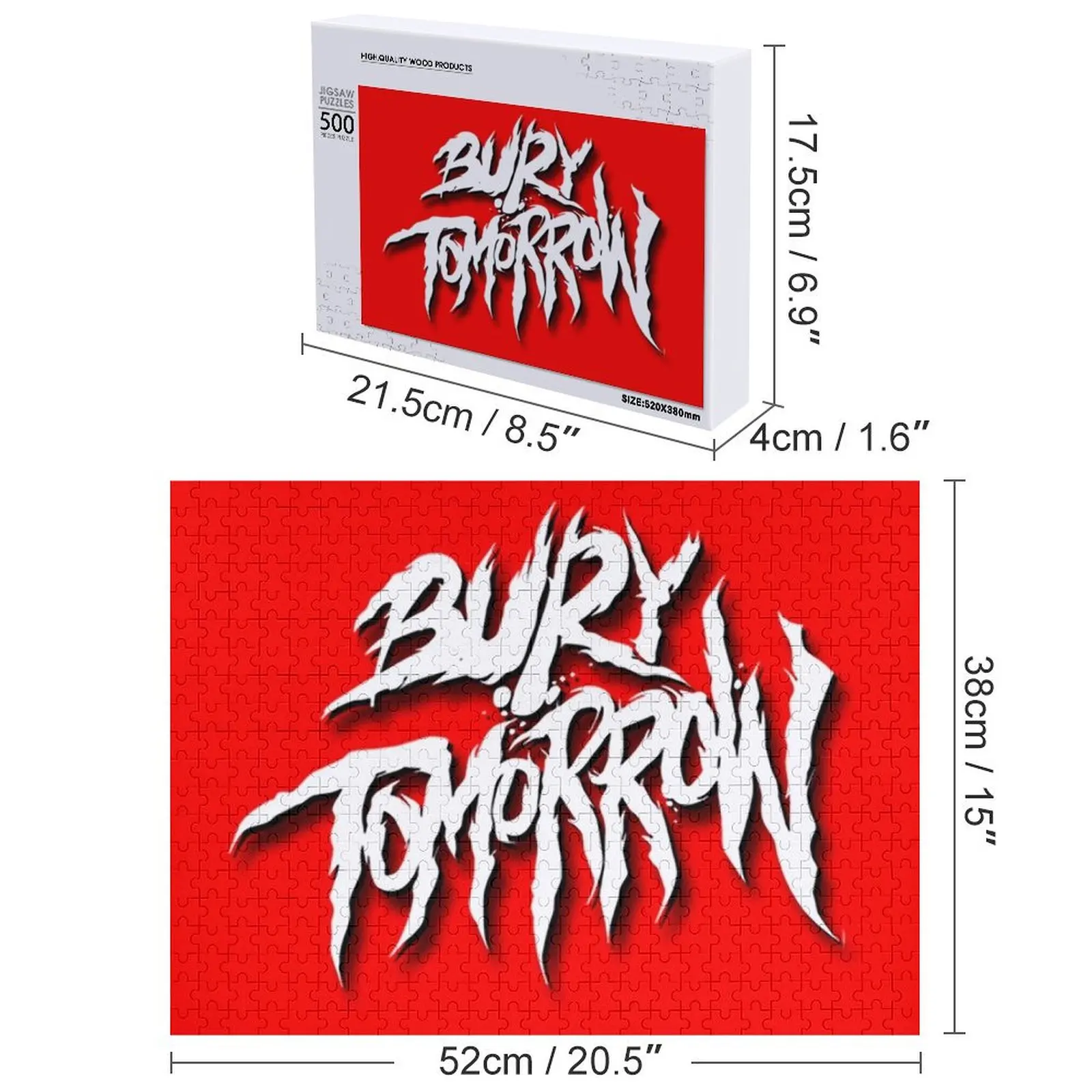 화이트 로고 직소 퍼즐 맞춤형 나무 장식 그림 퍼즐