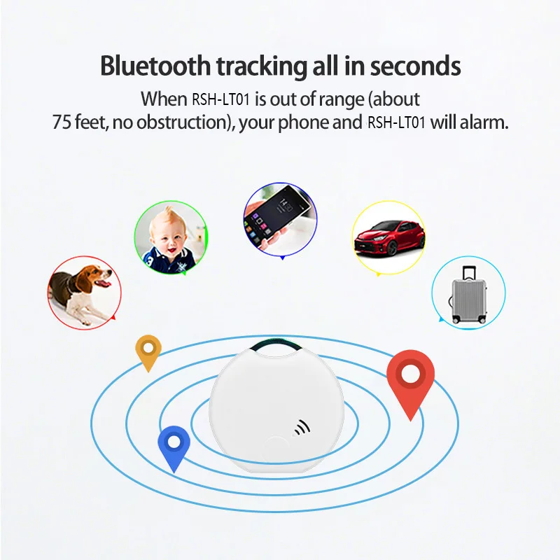 Tuya Smart Anti Lost Alarm Wallet Key Finder Bluetooth Locator Smart Tag GPS Tracker Smart Locator Keychain Pet Child Tracker