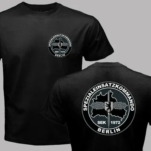 Germany SEK Spezialeinsatzkommando Polizei Berlin Fra Sudbayern Men T-shirt Men Cotton Tees Tops Harajuku Streetwear T Shirt