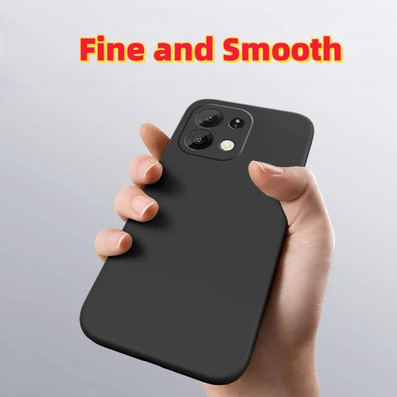 Modische, einfarbige, stoßfeste Schutzhülle aus flüssigem Silikon für Redmi 15C 5G / 4G (171 mm) – Detail 5