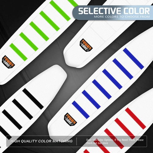 Imagen 2 del producto Powerzone-funda de asiento suave Universal para SXF EXC KXF CRF YZF WR TC TE, impermeable, antideslizante, acanalada, para motocicleta