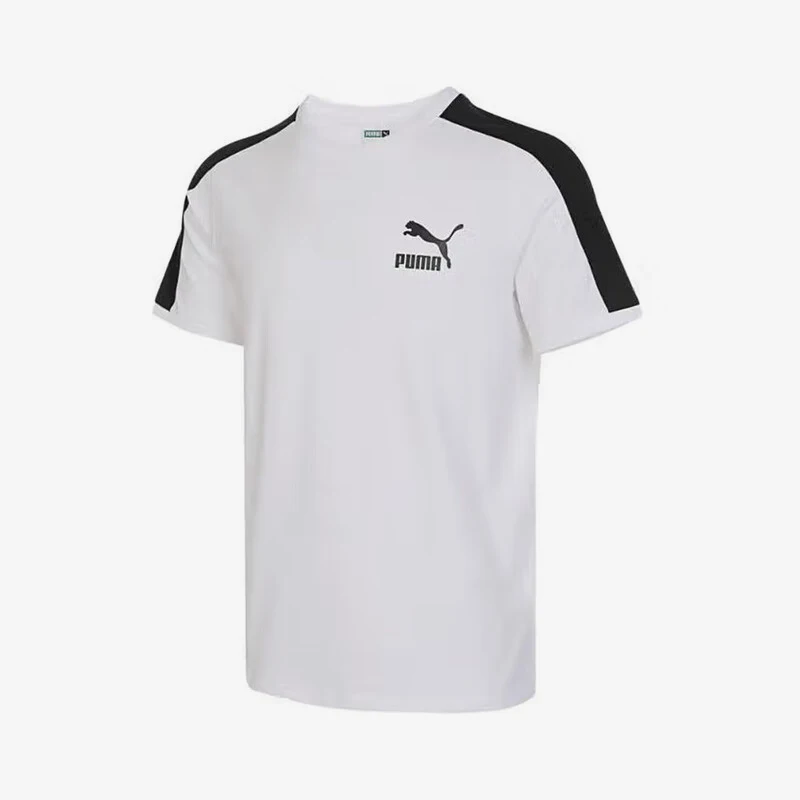 Puma genuine new men's casual, comfortable, sporty, loose and breathable round neck short sleeved shirt 629176-02