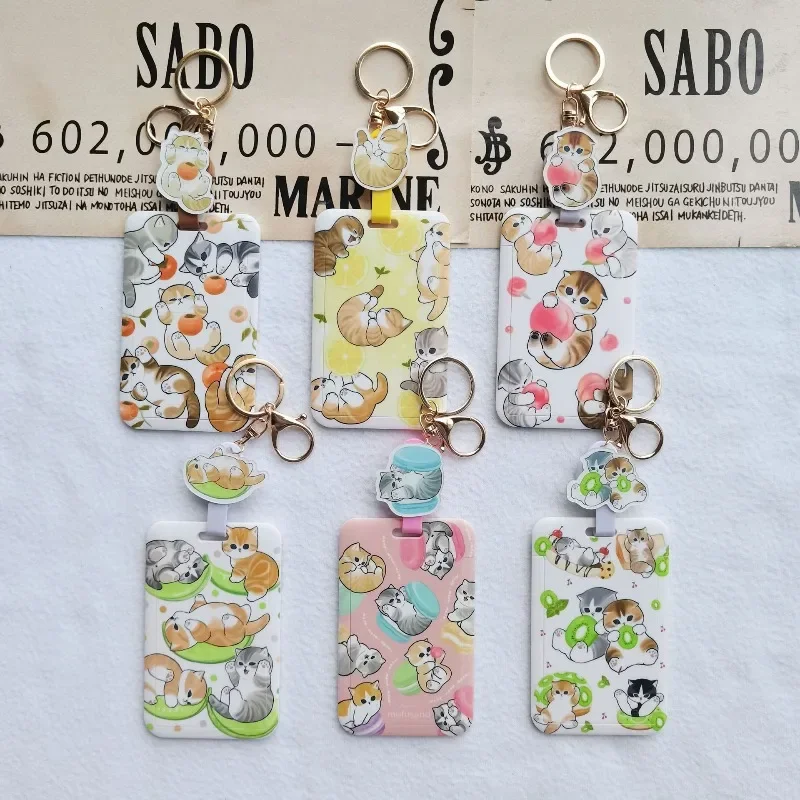 

Mofusand Retractable Badge Reel ID Card Holder Student Card & Bus Card Case with Lanyard Office Name Badge Holder with Pendant