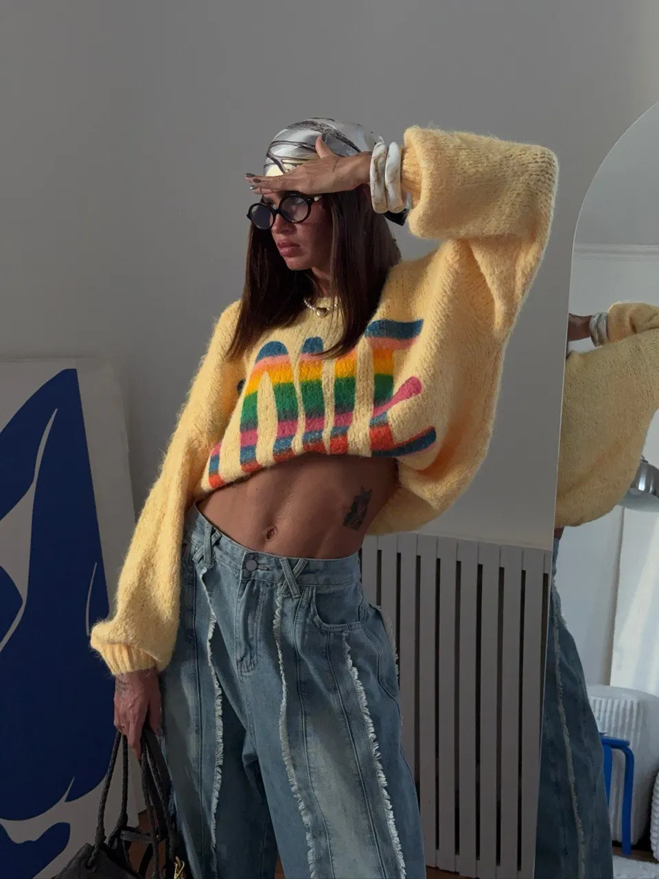 

Свитера Джемперы Пуловеры женские с открытыми плечами из искусственного шелка с высоким воротом Femme Полуприталенный вечерний ресторан Элегантный изысканный простой