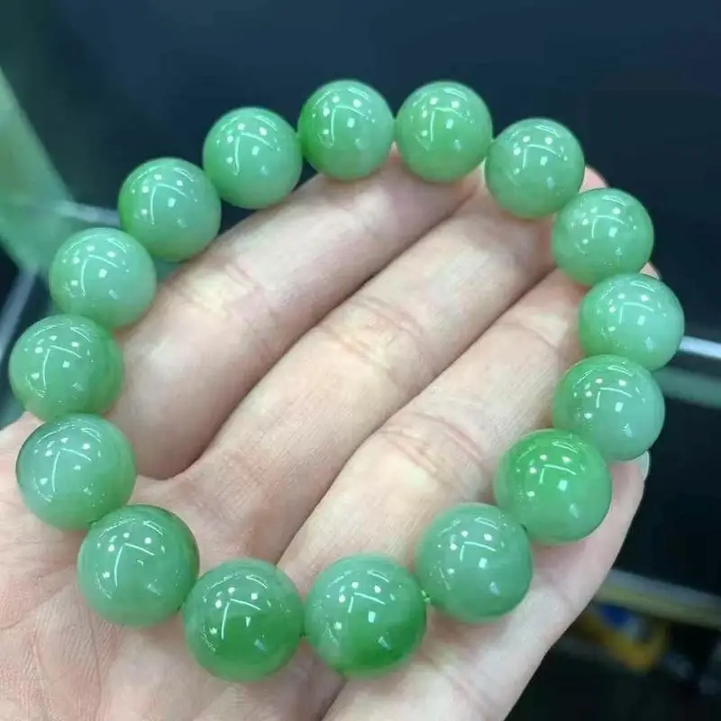 Natural Hetian Russian Material Green Jade Bracelet, Delicate Texture, Fashionable And Versatile