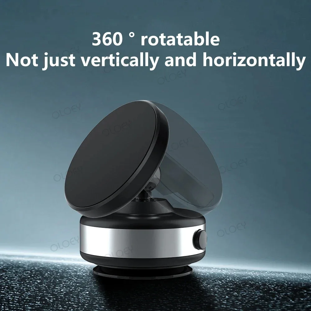 For iPhone Samsung Xiaomi magnetic car mount vacuum phone holder