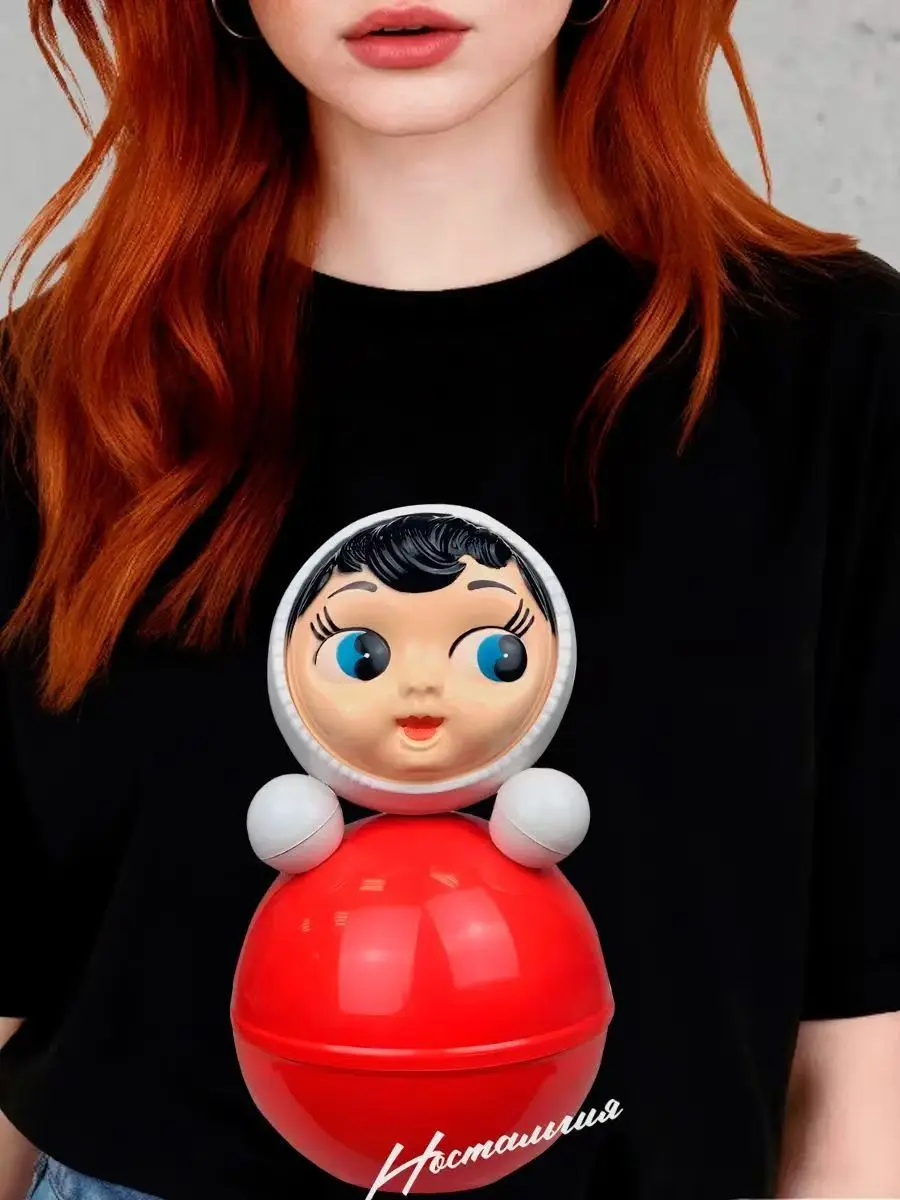 Classic Russian Doll Print 100% Cotton T Shirt Women Short Sleeve Casual Graphic T Shirt Streetwear Russian Style Summer 2026