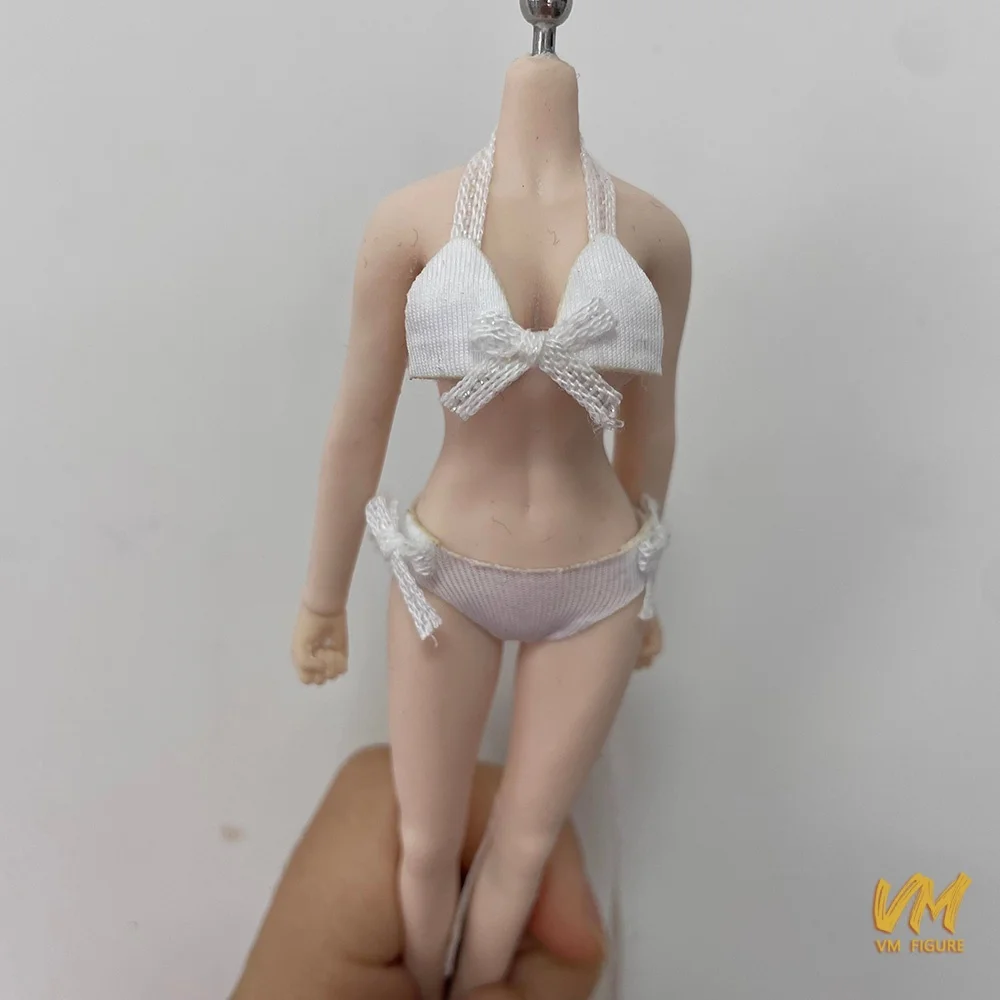 โมเดลชุดบิกินี่ผูกโบว์หลากสี ขนาด 1/12 สำหรับตุ๊กตาแอคชั่นฟิกเกอร์หญิง 6 นิ้ว แบบเซ็กซี่น่ารัก พร้อมชุดชั้นใน