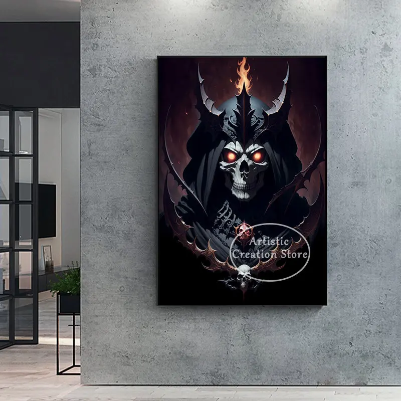 Darkness of Lord Game Role Poster Abyzou Lamia Hecate Hecate Wall Pictures for Living Room Art Painting Prints Poster Room Decor