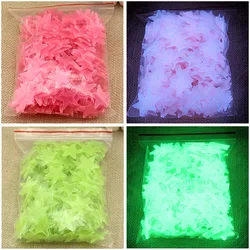 100Pcs Luminous 3D Stars Glow In The Dark Wall Stickers For Kids Baby Rooms Bedroom Ceiling Home Decor Fluorescent Star Stickers