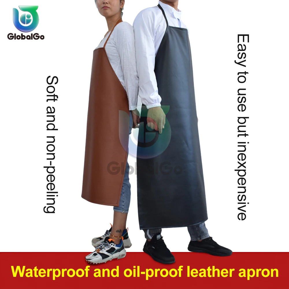 PVC Leather Welding Apron Waterproof Welder Thermal Insulation Protection Wear Electric Welding Anti Scalding Aprons