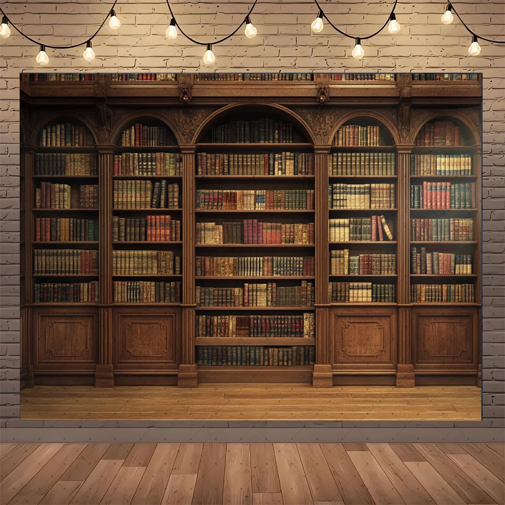 Bookshelf Backdrop Photography - Baby Nursery Bookcase ulasan dan harga