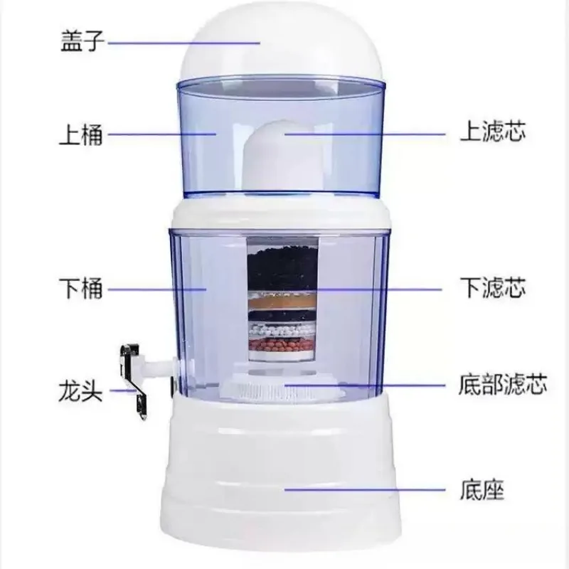 14 Liter 16 Liter Household Water Filter Bucket Dispenser Water Purifier Jug For Home Daily Healthy Direct Drinking Water