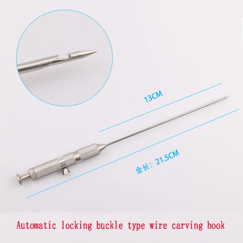 Agulha Piercing de Rosca Automática para Cirurgia Plástica Cosmética, Máquina de perfuração, Face Lift Tool, Guia V Grande