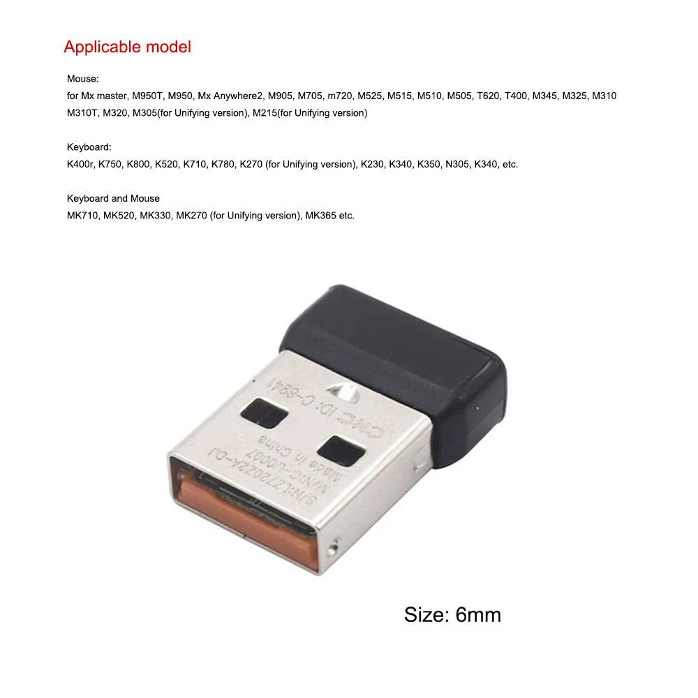 Nuevo Receptor Inalámbrico para Ratón Logitech M905 M345 M325 M310 T620 T400, Dongle USB para Ratones MK710 MK520 MK330 MK270 y Teclados