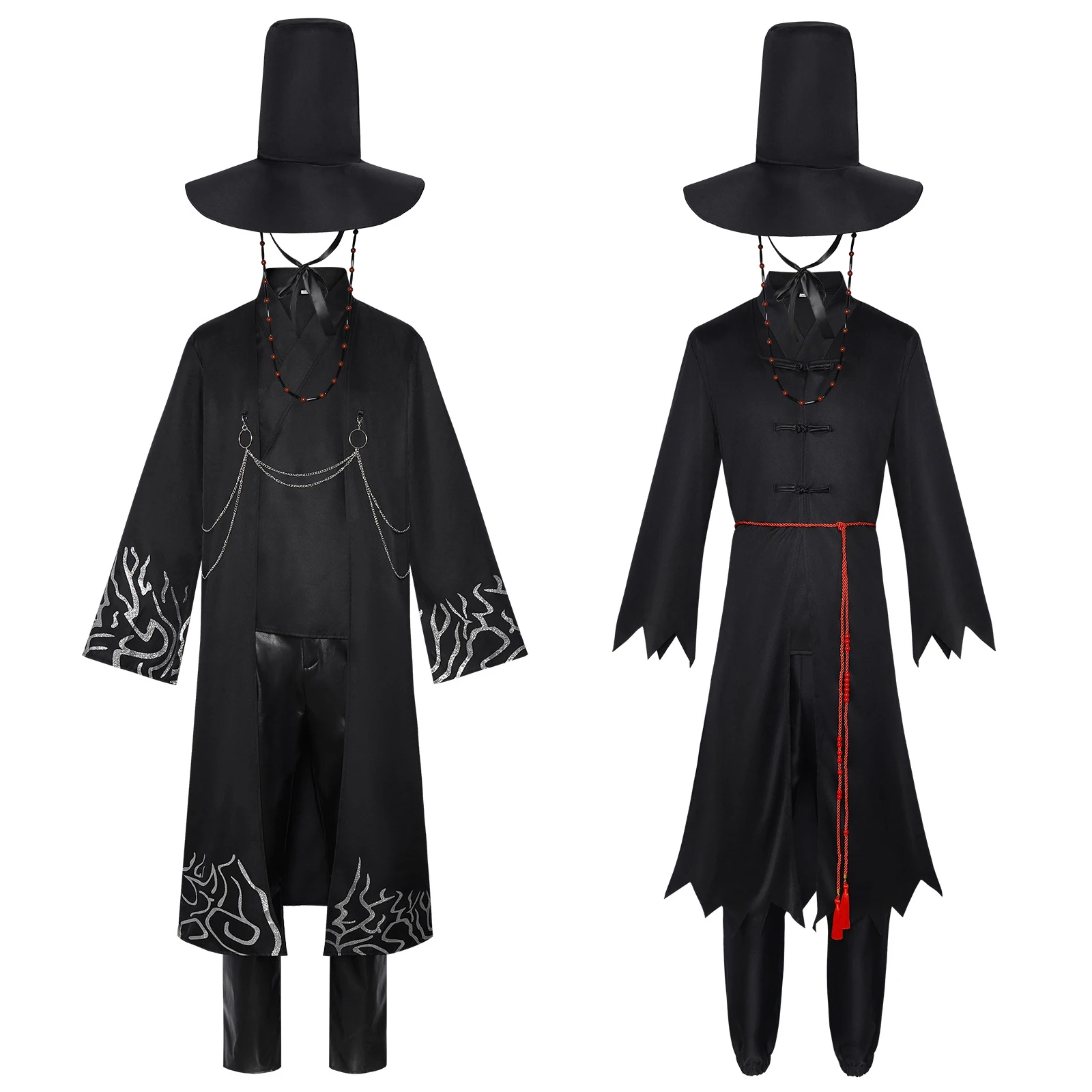 

Костюм для косплея из фильма Saja для мальчиков Kpop Охотники на демонов Saja, кимоно для косплея, топы, брюки, реквизит, комплект для вечеринки, сценический рождественский костюм, комплект