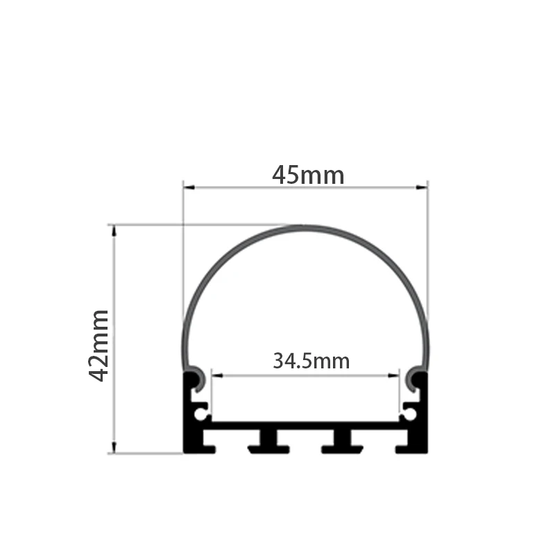 Multi-sided Luminous Aluminum Profile Surface Mounte Led Channel For Ceiling Cabinet Linear Light