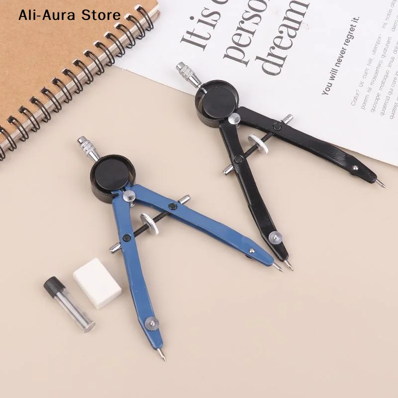 1/2Set Multifunction Metal Precision Screw Compass Kit Engineering Drawing Tools Student Exam Drawing Stationery Supplies