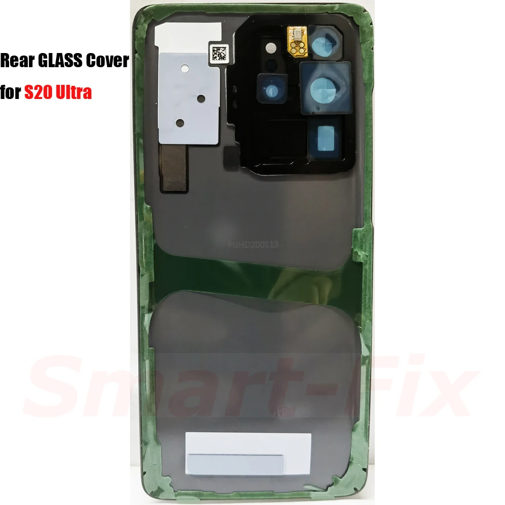 OEM High Quality Glass Back Cover Case for SAM-S20 Ultra S20U S20Ultra 5G Backcover Back Door Housing with Camera Lens&Adhesive